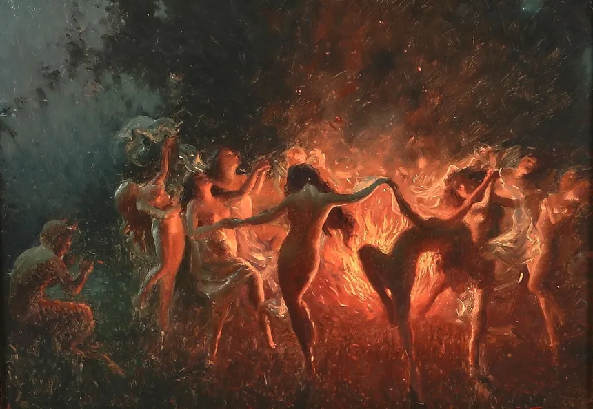 Joseph Tomanek - Fire Dance 1889 