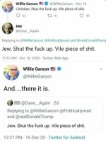 Jew, shut the fuck up. Vile piece of shit.jpeg